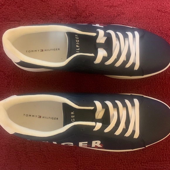 Tommy Hilfiger Other - Tommy Hilfiger Blue Leather Sneakers